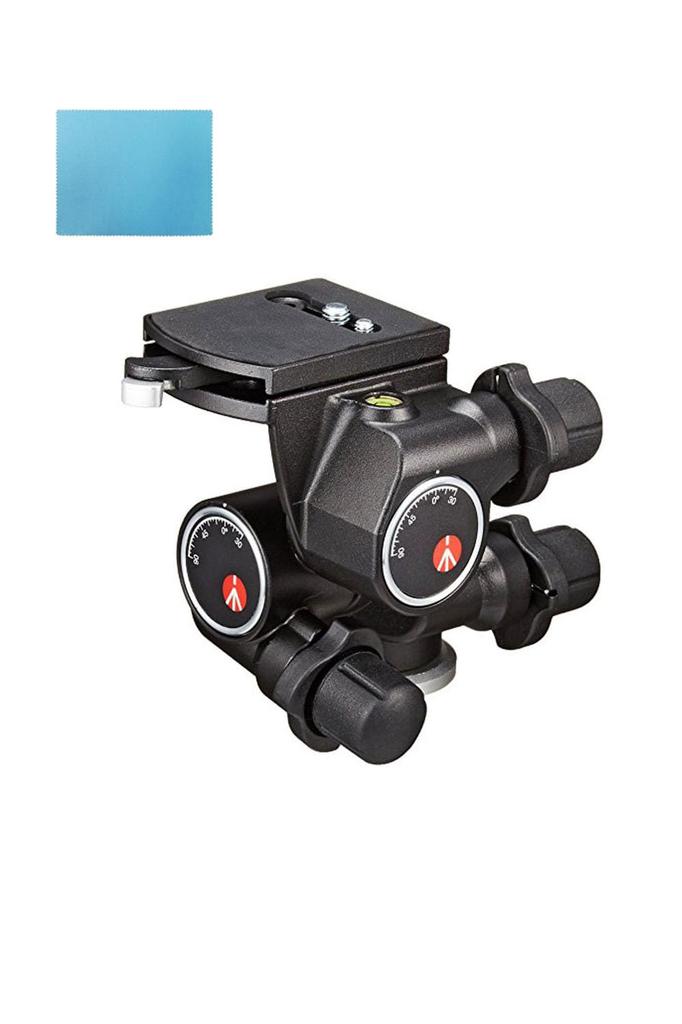 Manfrotto Geared Junior Tripod Head, 1.22kg, 5kg Load Capacity, Cleaning Cloth Included, JP A00056BMN