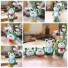 Plush Frog Plush Keyring Cartoon Frog Red Scarf Frog Plush Pendant   School Bag Pendant