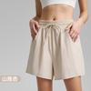 Anti-light yoga shorts 1011 summer new fake two-piece quick-drying sports shorts women's loose pockets fitness pants