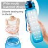 Large Water Bottle With Motivational Time & Removable Strainer, For Fitness, Gym And Outdoor Sports