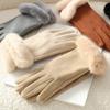 Модные перчатки с закрытыми пальцами, плюшевые теплые варежки, новые зимние перчатки для осени