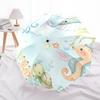 Автоматический зонт-трость «Подводные друзья» - Портативная трехскладная конструкция с 8-реберным железным каркасом, идеально подходит для использования на улице, Праздничный Gi