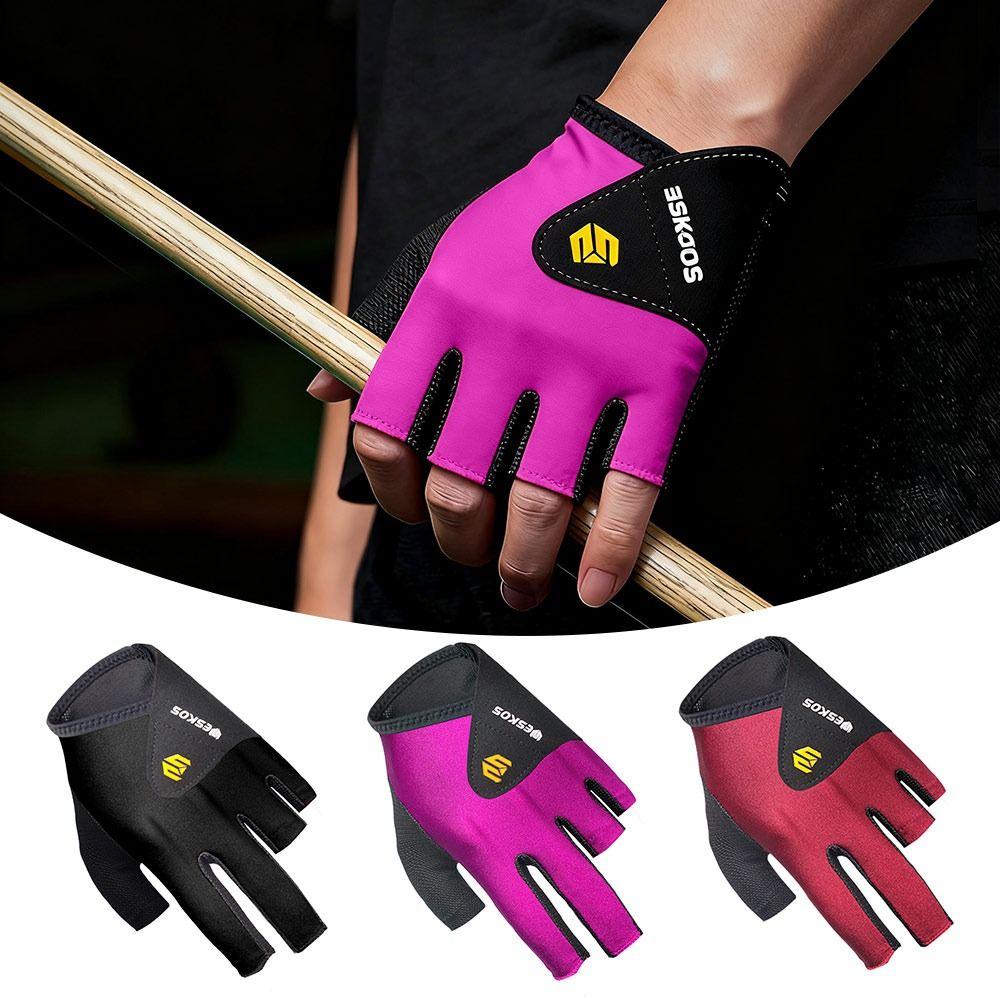 Non-slip Half Fingers Glove Elastic Snooker Billiard Glove Billiards Glove Billiards Accessories