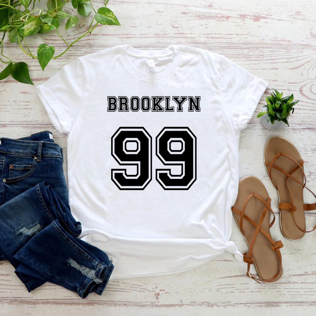 Brooklyn 99 T-Shirt Brooklyn Nine Nine TV Show Shirt Precinct T Shirt Women Graphic T Shirts Short Sleeve Tees Streetwear Tops