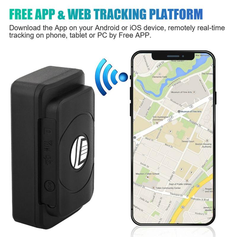 GPS-трекер для автомобилей в реальном времени, магнитный мини-Gsm/GPRS-устройство для слежения за транспортными средствами с очень большой батареей