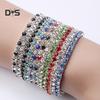 Tokay Luxury Women Single Row Full Crystal Stone Inlaid Bracelet Elastic Bangle Jewelry