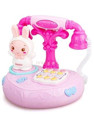 Baby And Children'S Toy Simulation Telephone Landline Boy Music Intelligence Early Education 0-1 Years Old 6 To 12