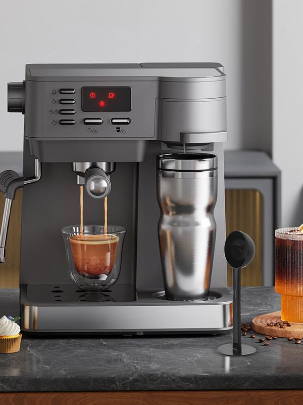 Кофейная ложка для эспрессо-машины 2 в 1, мерная ложка для кофейных зерен, кухонные принадлежности для кофе