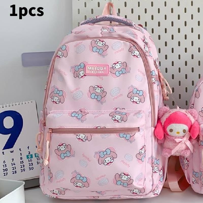 Anime Style Waterproof Nylon Backpack With Expansion For School College Students Special Characters Included