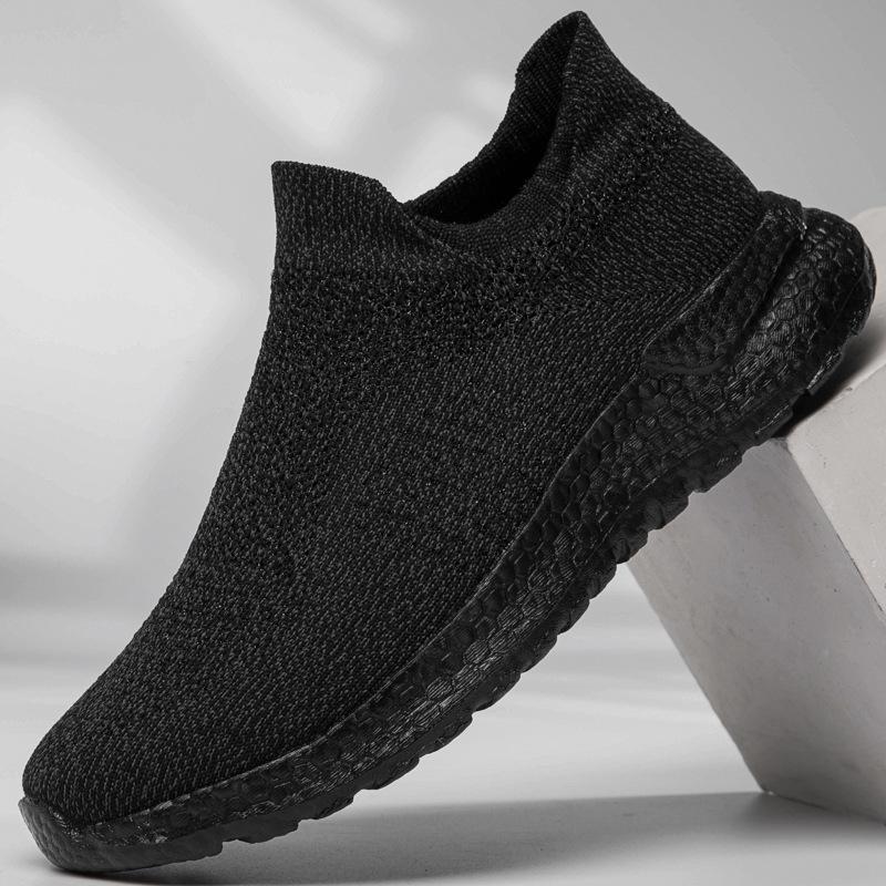 Иностранные торговые носки с плетеными мушками, пара летних сетчатых туфель, ленивые повседневные кроссовки для бега с одной педалью, модные туфли для папы