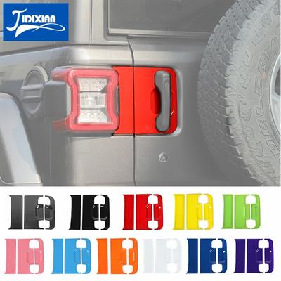 JIDIXIAN задняя дверь автомобиля, ручка багажника, декоративная крышка для Jeep Wrangler JL 2018 2022 2023 автомобиля