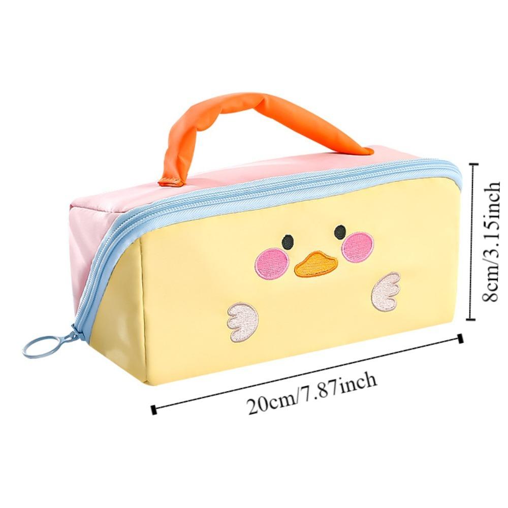 Duck Rabbit Dinosaur Korean Pencil Bag Large Capacity Stationery Storage Bag  Office Supplies