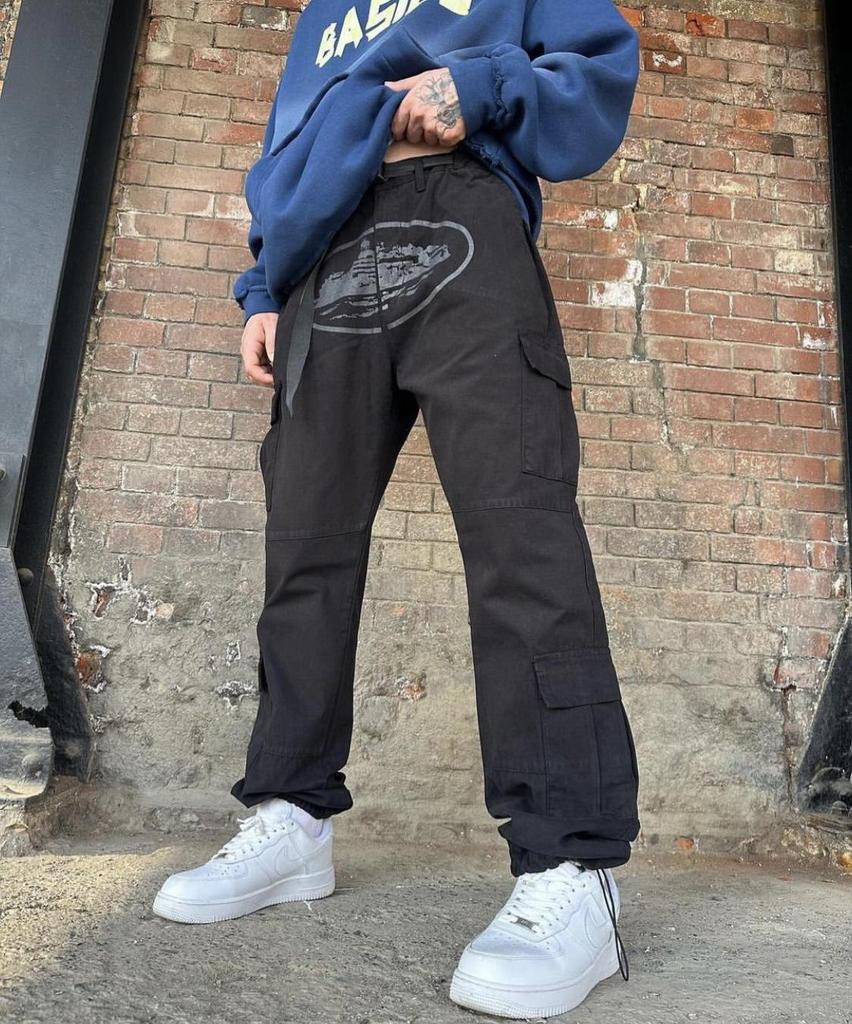 24S Alcatraz Unisex Multi-Pocket Elastic Casual High Street Комбинезон