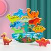 Kids Educational Balance Toys Wooden Stacking Animal Dinosaurs Building Blocks Toys Parent-child Interactive Tabletop Game