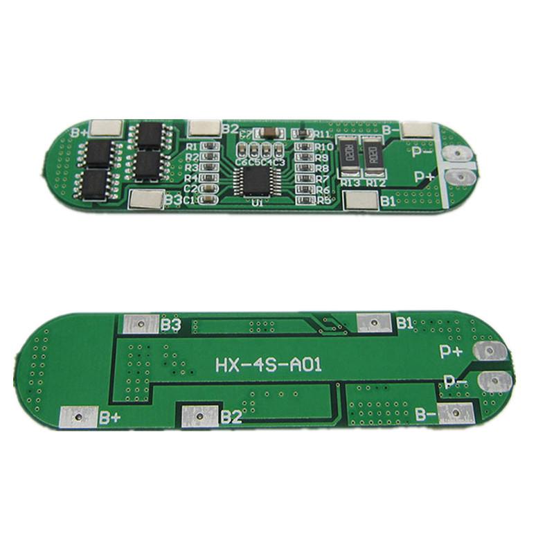 4S 14.8V 18650 LiPo Battery Protection Board, 16.8V Overcharge/Overdischarge Protection, 12A Current Limit