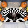 Хэллоуин 3D Призрачный Клоун Дверной Коврик Противоскользящий Коврик Ужасов Используется для Входных Дверей Внутренних Входов Приветственные Коврики и Атмосфера