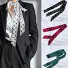 1pc Fashion Ribbon Polka Dot Scarf Printed Thin Scarf Headband Korean Style Neckerchief Long Scarves