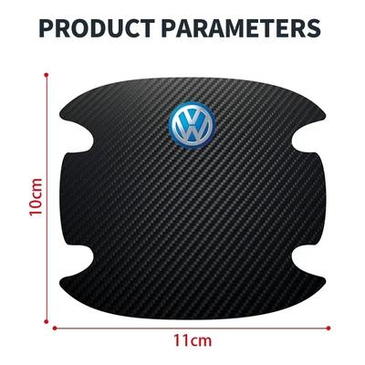 Для VW Volkswagen Jetta MK5 Golf 4 шт. Наклейка на ручку двери автомобиля Защитная наклейка от царапин Для Volkswagen VW Touran Beet