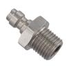 M12X1.25 Quick Connect Adapter Stainless Steel Check Valve