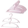 HOSUR Non-Marking Laundry Hangers, Set of 20, Pink, Wet/Dry Use, Multi-Functional Storage, Stylish Hangers, Space-Saving, Clothes Drying, Shape-Retain