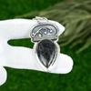 Sisters Day Deal Sterling Silver Black Rutile Stone Handcrafted Pendant Jewelry