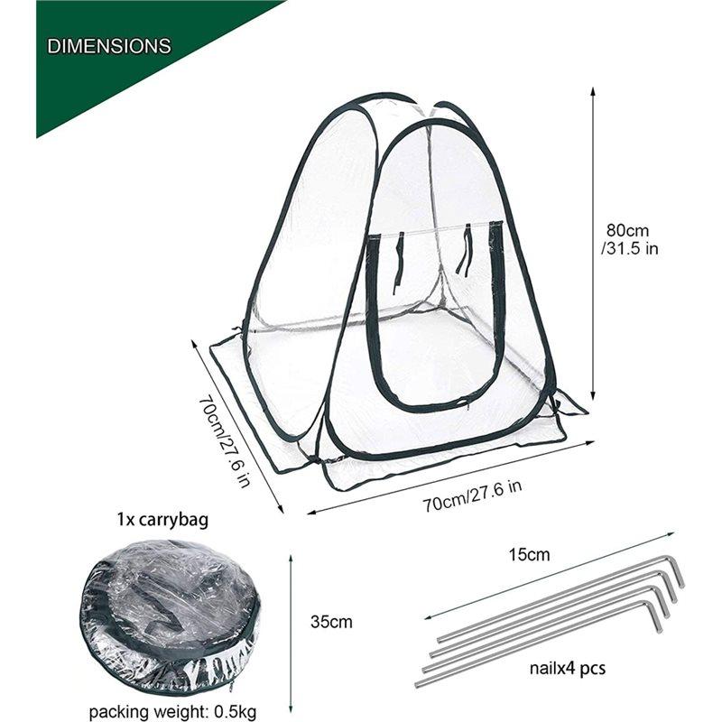 2025 Тренд Мини Цветочный Домик Покрытие для Теплицы Всплывающее Упаковка из 2 шт., Садоводство Растение Цветок Солнечный Свет Солнечная Комната