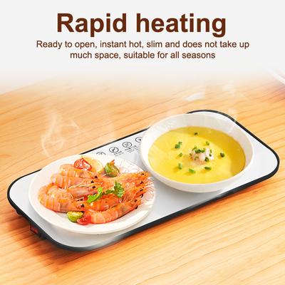 Многофункциональный электрический подогреватель для еды, Постоянная температура, Теплая тарелка, Быстрый нагрев всей поверхности, Подогрев еды, Подогрев блюд