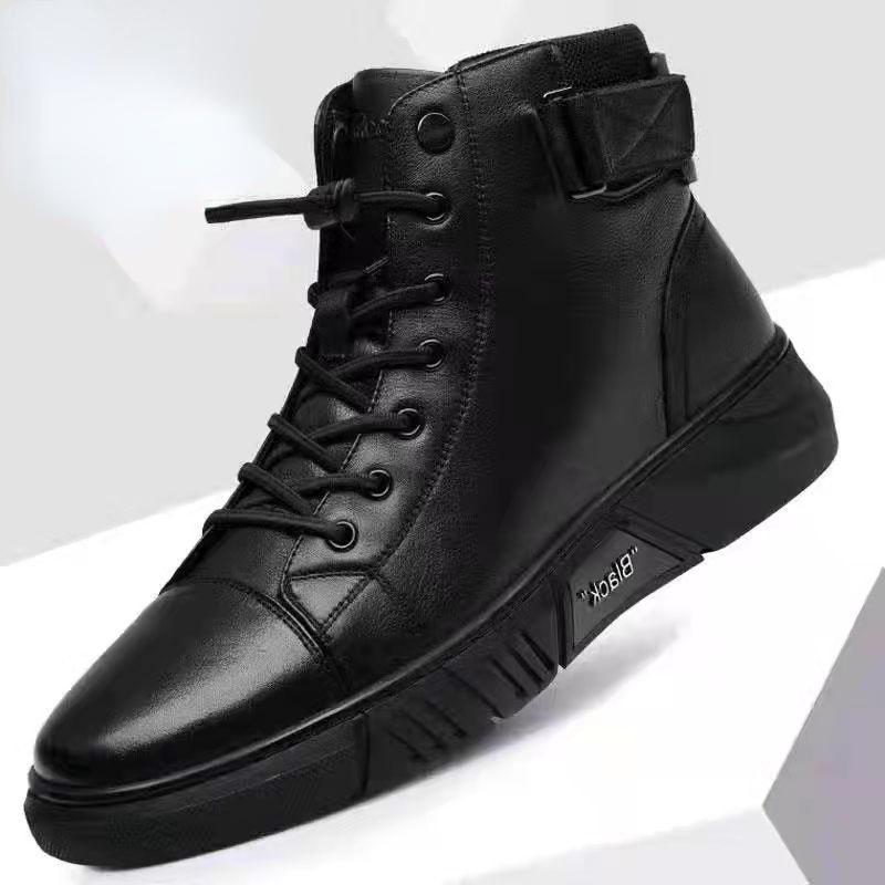Autumn New High Top Work Shoes for Men Platform Ankle Boots Fashion Quality Boots Outdoor Booties Zapatos De Hombre