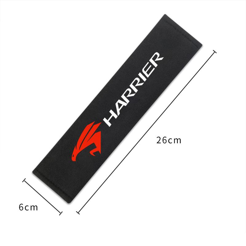 ADF3 2pcs Car Seat Belt Protect Shoulders Pads Case For Toyota Harrier Accessories Car Styling