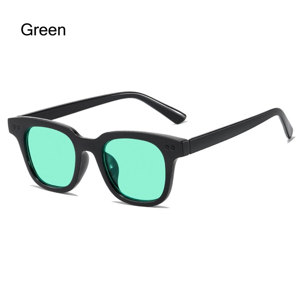 Colorful Ocean Lens Sun Glasses Summer Shades Retro Square Frame Sunglasses for Women & Men