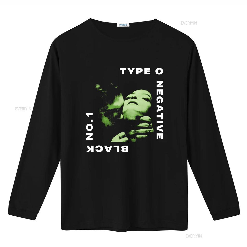 Gothic Rock Type O Negative Band Distressed Green Print Casual Streetwear T Shirt vintage Washed Comfortable Slightly