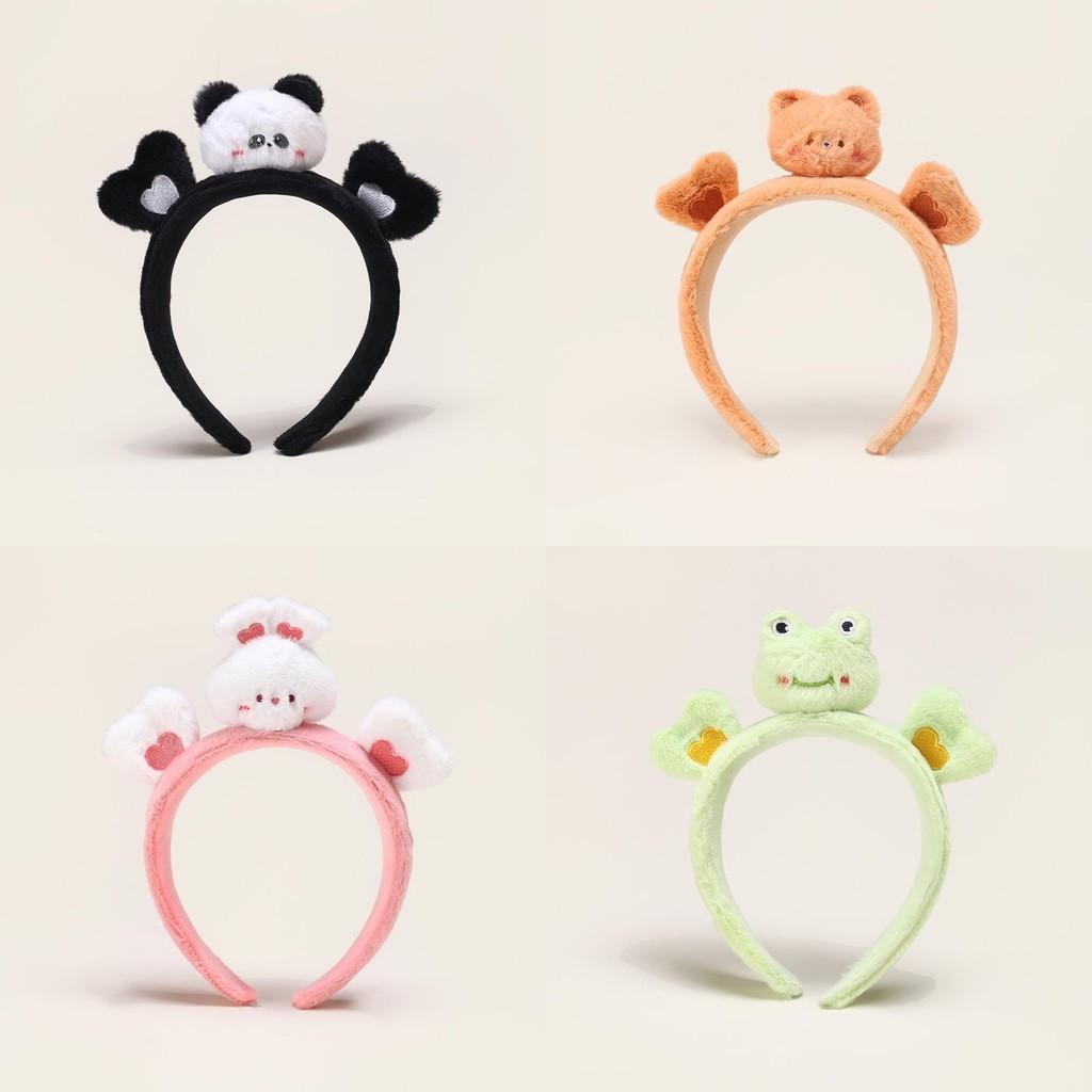 Мультяшный плюшевый ободок на голову панды с креативным дизайном для девочек, аксессуар для волос, подарок