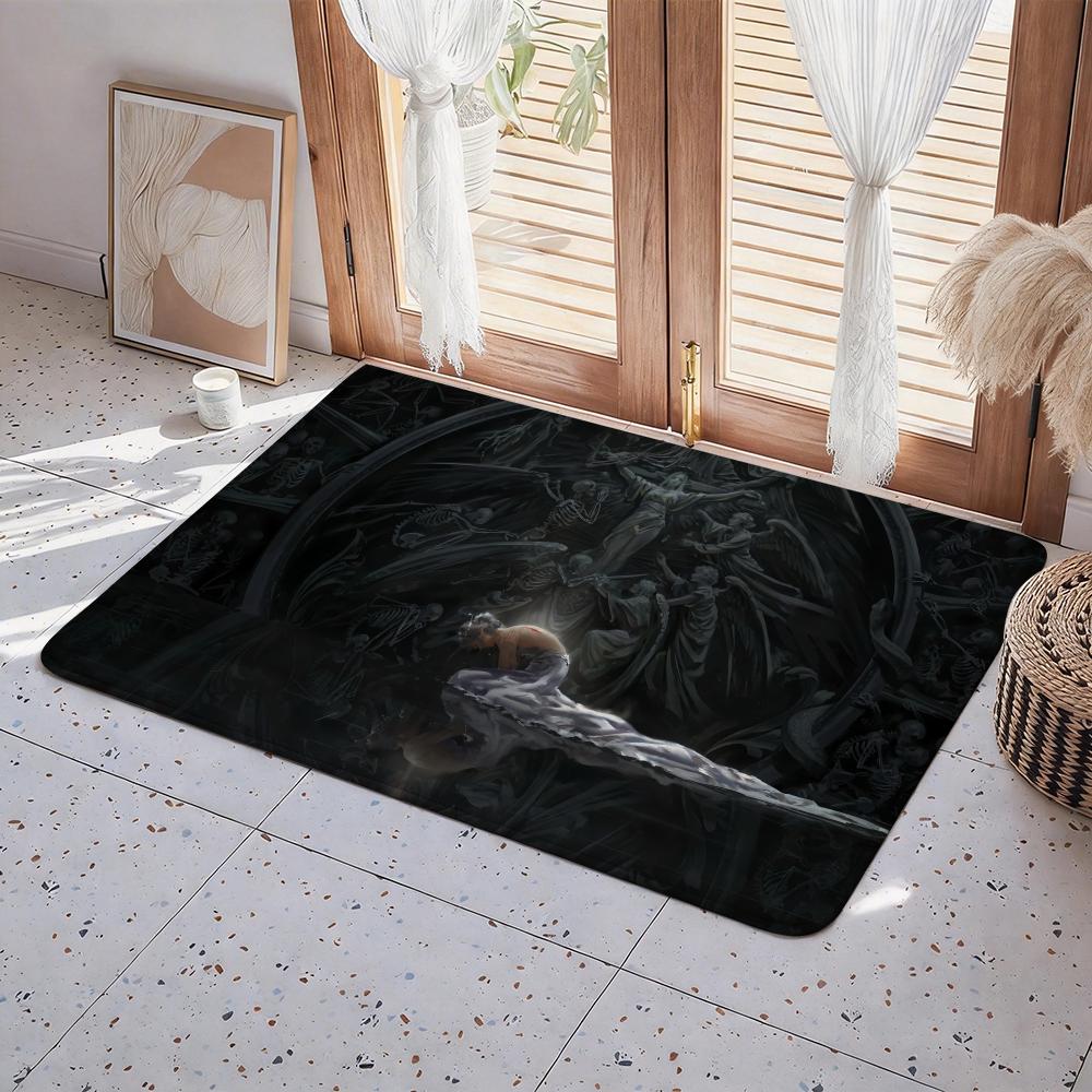 Anime G Ghost Blade Floor Mat Eco Flannel Doormat Non Slip Odorless Indoor Floor Rug Soft Short Plush Home Mat