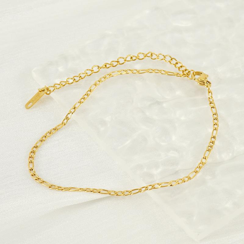 Взрывной браслет на щиколотку из титановой стали, персонализированный универсальный модный однослойный браслет на щиколотку из чистой цепи