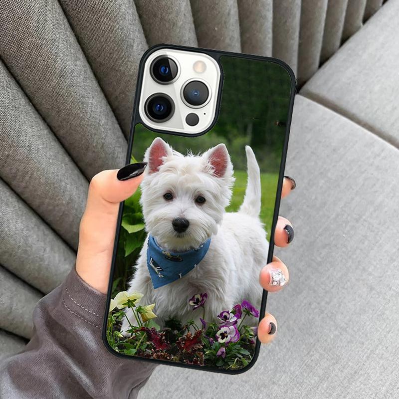 Whippet mum Westie West highland terrier dog Phone Case For iPhone 17 Air 16 16e 15 13 14 Pro Max 11 12 Plus 2022 MAX