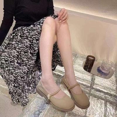 Туфли на мягкой подошве с феей, женские туфли-лоферы на плоской подошве, новинка лета 2025 года, лоферы-трансформеры для ношения с юбками, нежные маленькие кожаные туфли