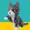 Конструктор Кошка Домашнее животное Наборы строительных игрушек, Сделай сам Животные Блоки Набор для сборки для взрослых Микро 3D Строительная игрушка Кирпичики Кошки Конструктор Игрушка Подарок для