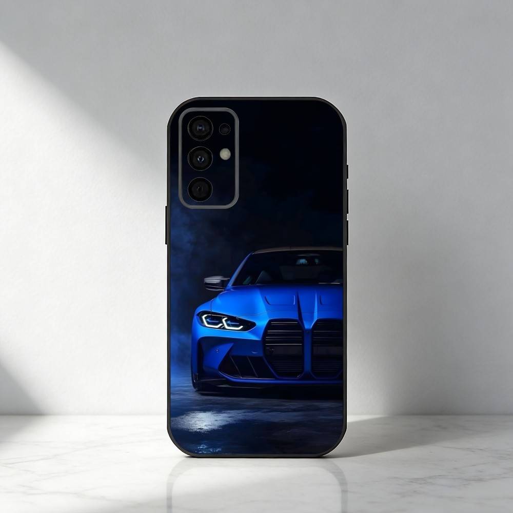 Чехол для телефона M4 Classic Sport Cars для Samsung S25, S24, S21, S22, S23, S20, Ultra, S26, Plus, Fe, Note, 5G Черный