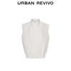 UR Женский простой модный жилет без рукавов на пуговицах со стойкой