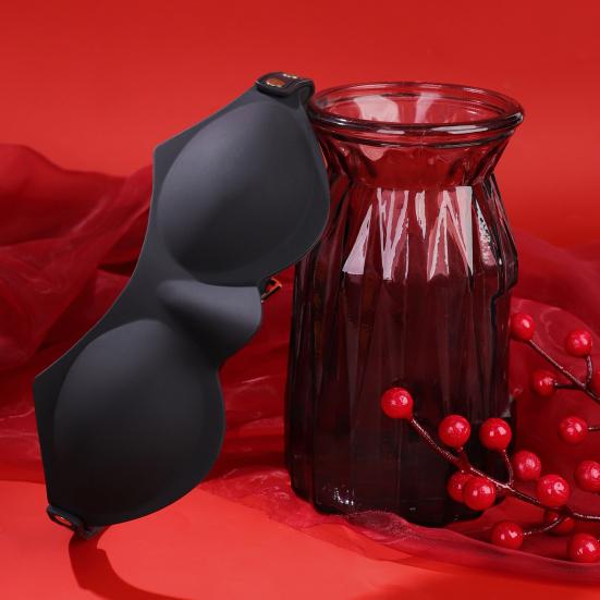 Силиконовая повязка на глаза для BDSM с регулируемым ремешком, светонепроницаемая маска для глаз для сенсорной игры, интимных игр, мягкая, незаметная, игрушка для взрослых для ролевых игр пар