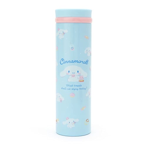 Sanrio Children's Water Bottle, 460ml, Direct Drinking, Lightweight, Stainless Steel, Cinnamoroll Design, Insulated, 814059