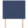 Maison Exclusive - Tête de lit Bleu 100x5x118/128 cm Tissu