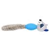 Pet Chew Toys Teeth Cleaning Biting Interactive Training Stuffed Plush Animal Doll for DogBlue Raccoon