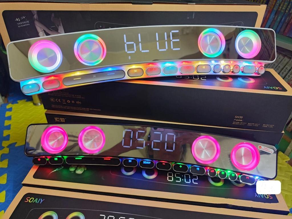 3600mAh BT Wireless Game Bluetooth Speaker Soundbar USB 3D Stereo Subwoofer AUX Home Indoor Sound Bar Computer Loudspeaker