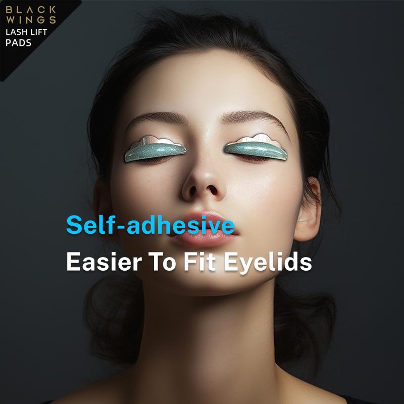 BLACKWINGS 5 пар силиконовых подушечек для завивки ресниц, подушечки для завивки ресниц, с таблицей размеров, гипоаллергенные многоразовые аксессуары