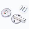 Замок для двери в ванную комнату с индикатором присутствия, круглый, из нержавеющей стали для мужчин и женщин
