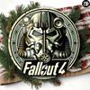 Fallout 4 Металлическая жестяная табличка Круглая 8x8 дюймов Винтажное искусство Настенный декор