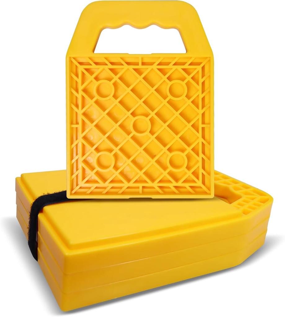 Предотвращает проседание домкратов Противоскользящая подкладка для домкрата для автодома Погодоустойчивая Выравнивающая Стабилизирующая Подкладка-блок для домкрата для Кемпера Каравана Прицепа