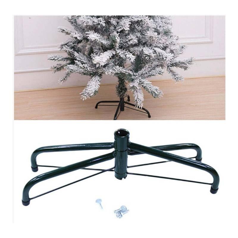 Темно-зеленая металлическая подставка для рождественской елки для праздничного декора диаметром 35 см