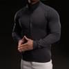 Новая быстросохнущая футболка с длинным рукавом из ледяного шелка, мужская повседневная спортивная эластичная фитнес-футболка для улицы, топ для мужчин